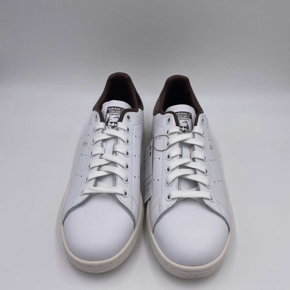adidas Stan Smith White / Brown Women's Shoes - Picture 3 of 8